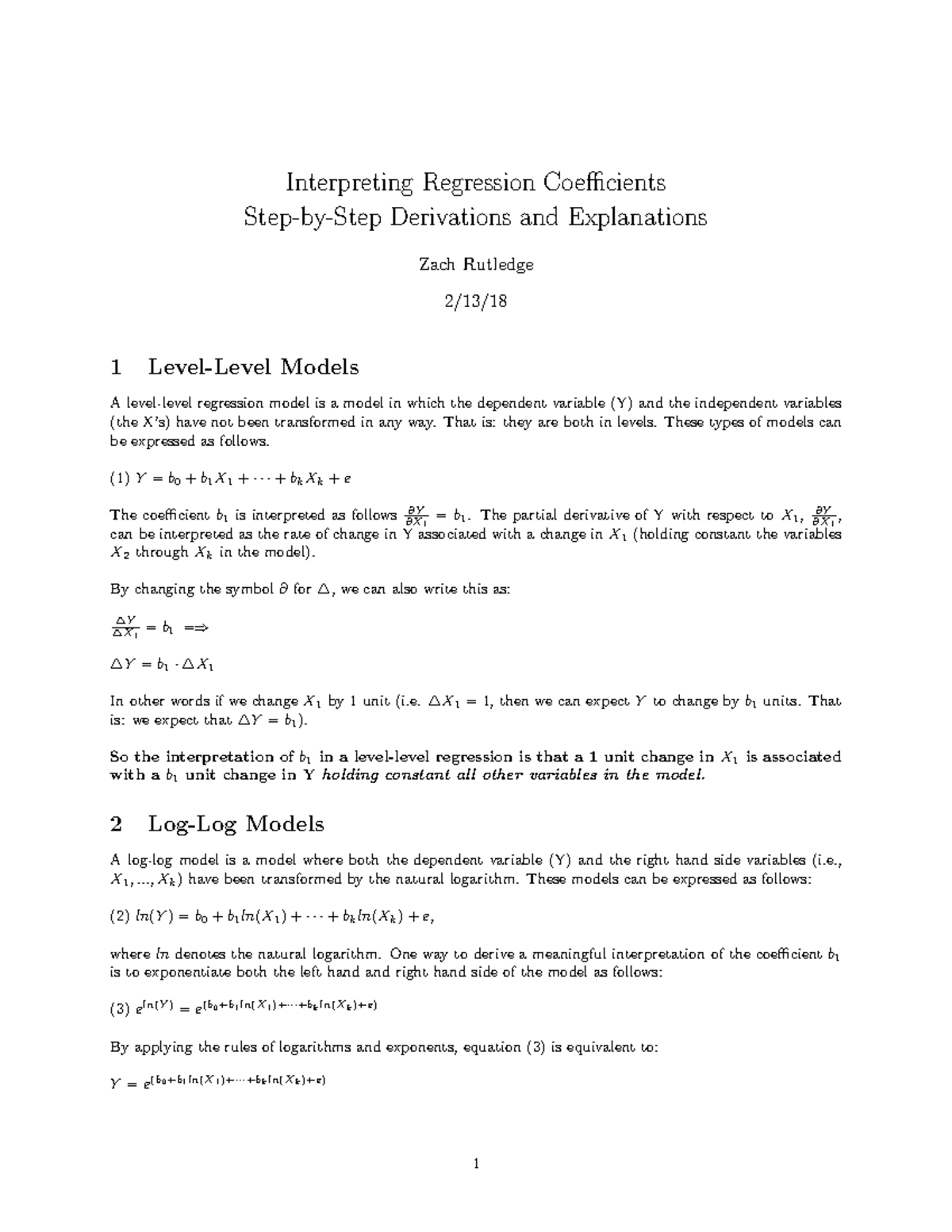 Interpreting regression coefficients - Interpreting Regression ...