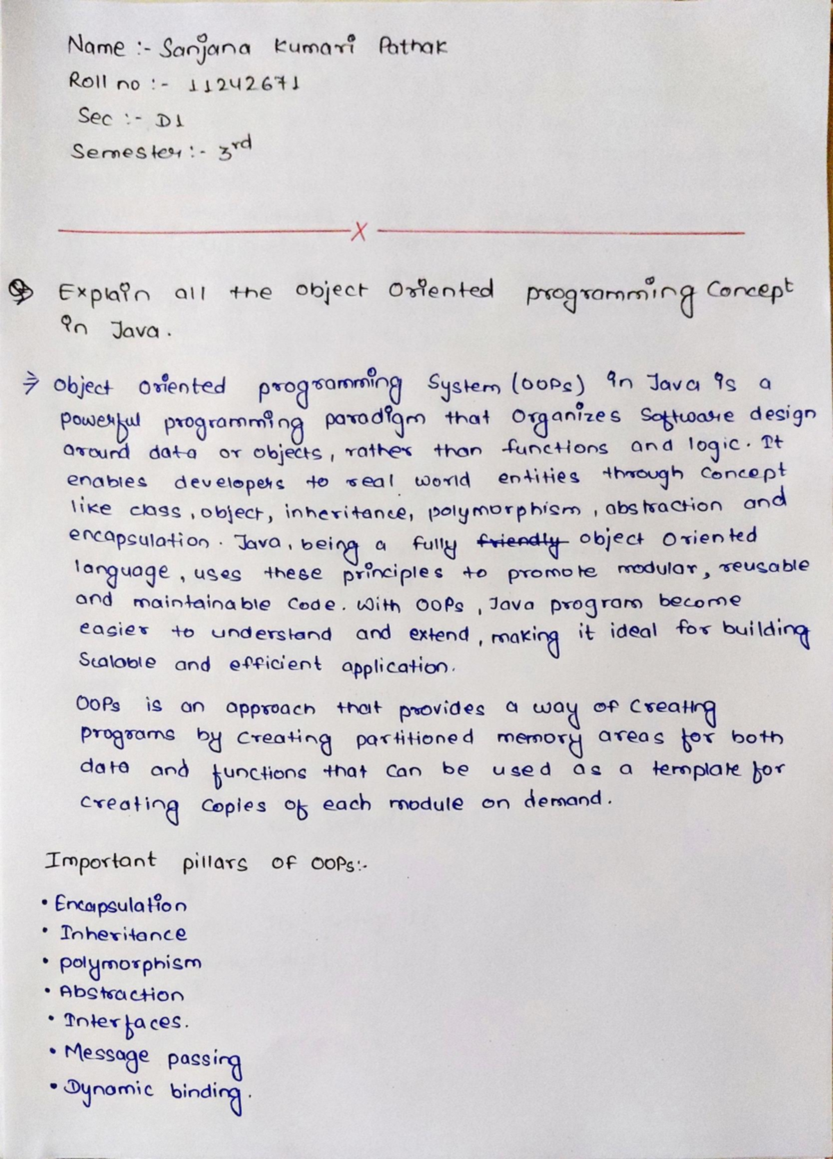 Java Complete Notes - Assignment (NQme Sa0J) - Studocu