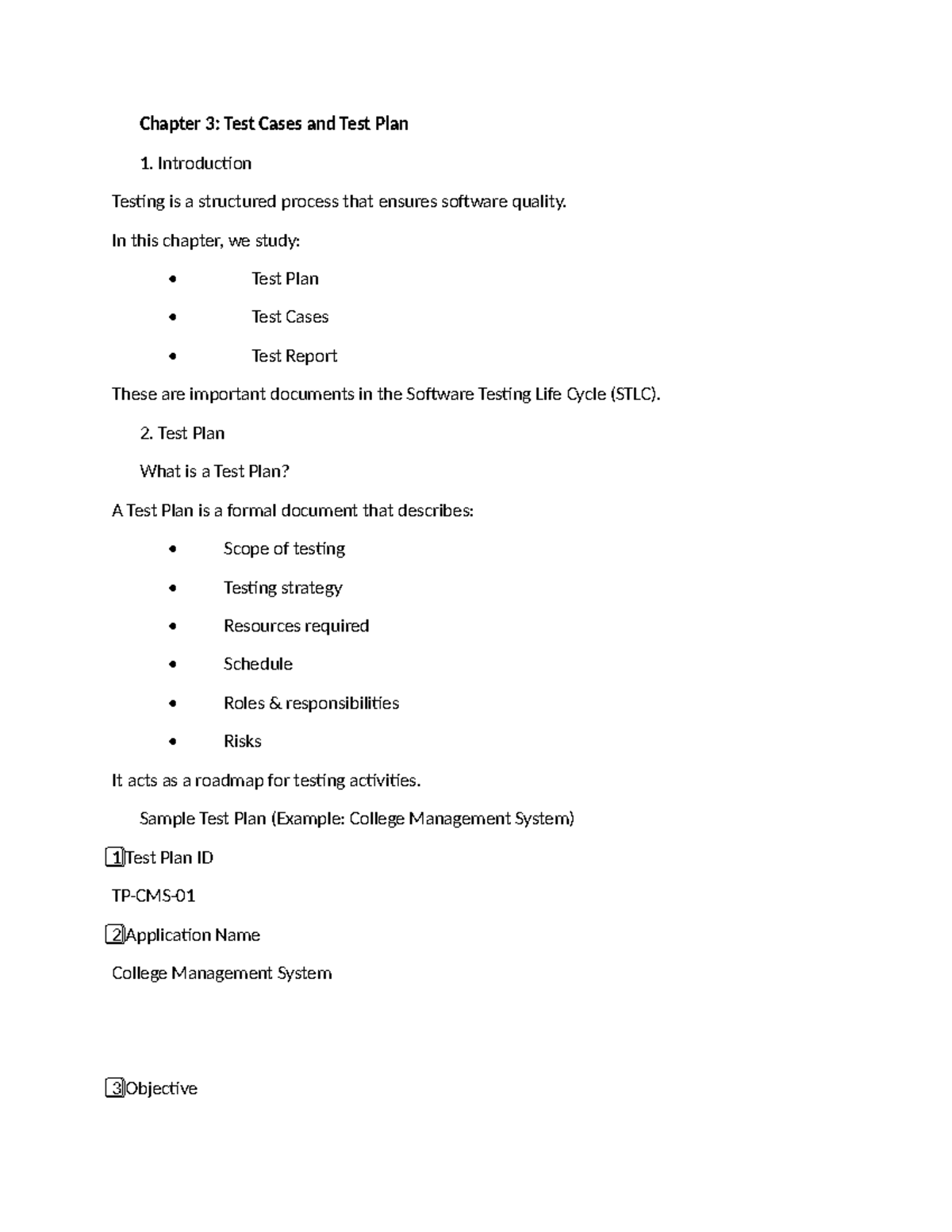 ST Tool Ass-3: Chapter 3 - Test Cases & Test Plan Overview - Studocu