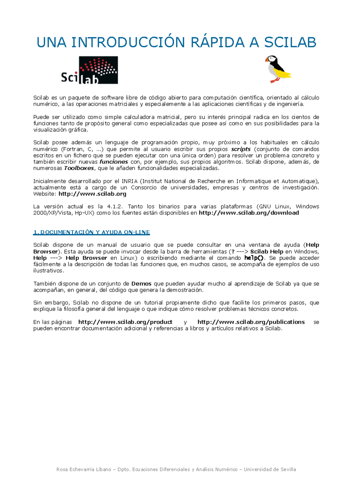Apuntes Scilab - Repaso Completo de Funciones y Scripts - Studocu
