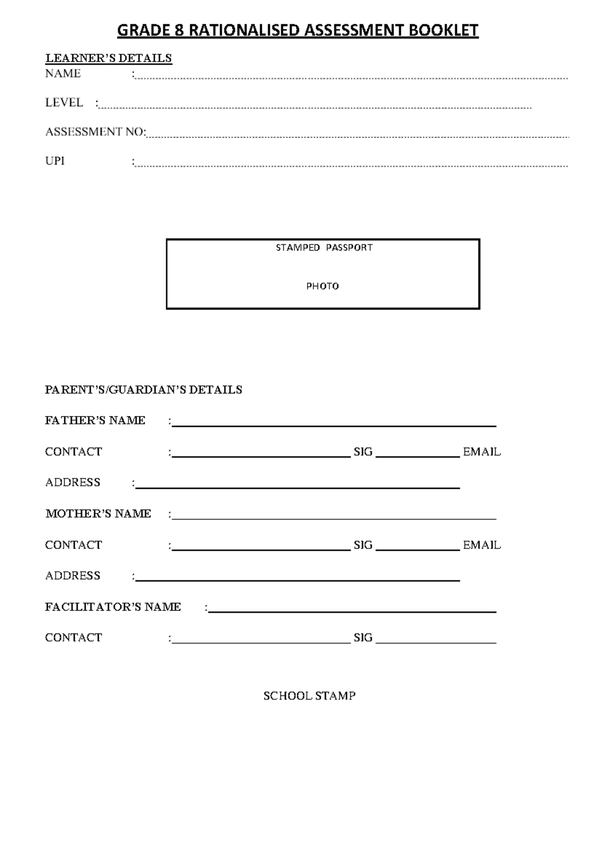 789724636 Grade 8 Rationalized Assessment Report Book Updated - GRADE 8 ...
