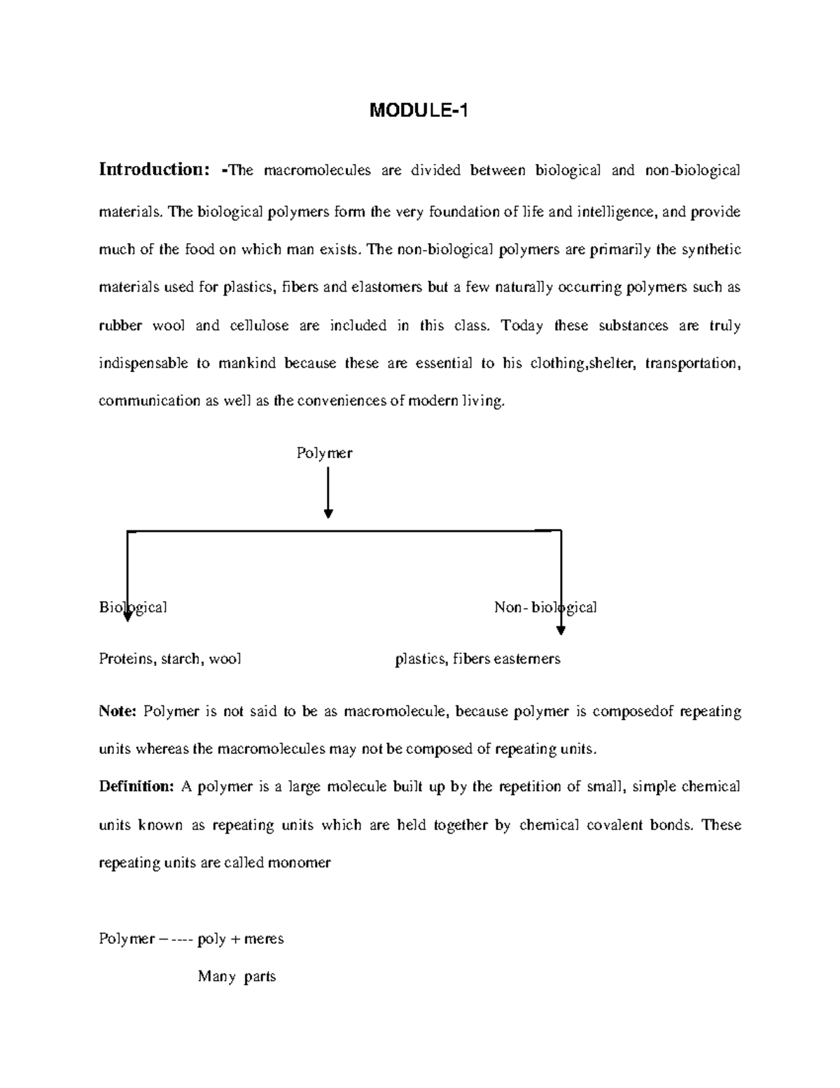 Lecture 1541230922 - Essential Polymer Chemistry Notes and Concepts ...