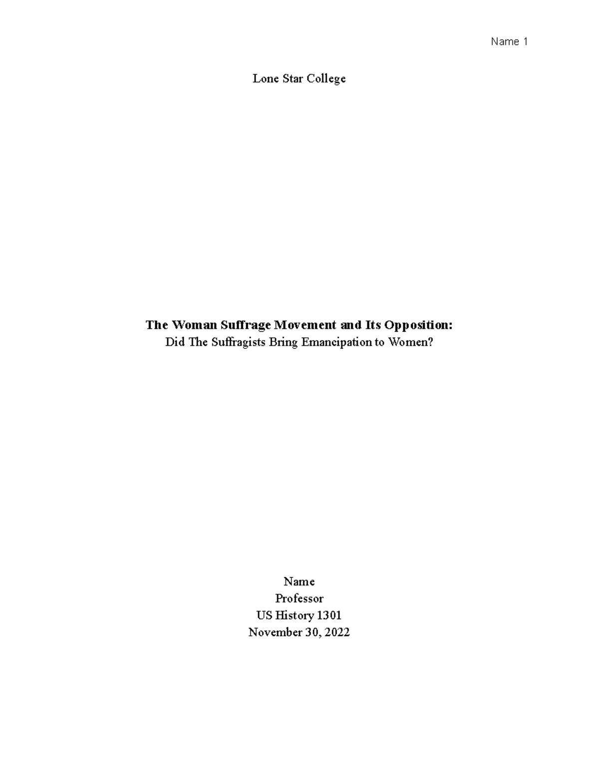 The Woman Suffrage Movement and Its Opposition: Did The Suffragists ...
