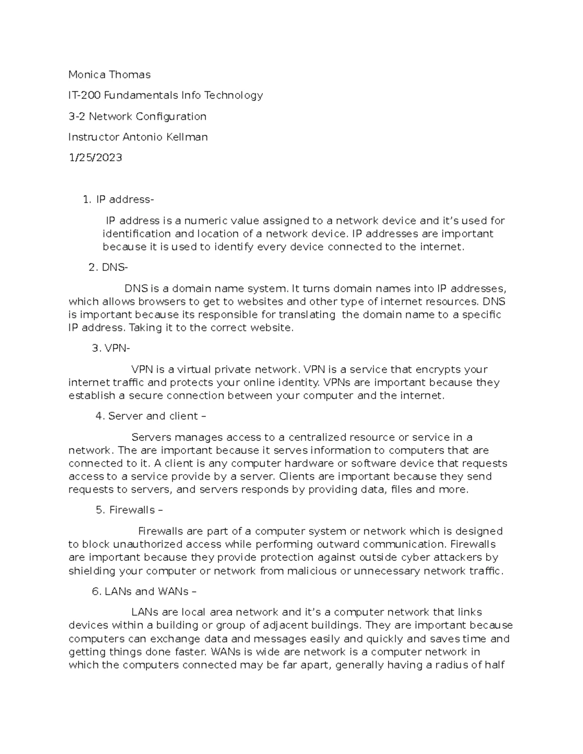IT 145 Mod 1 Activity: Basic HTML Page Creation by Monica Thomas - Studocu
