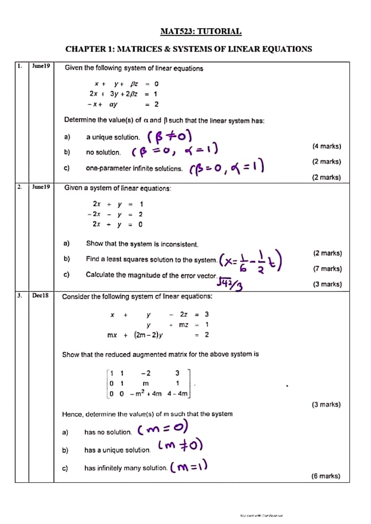 MAT523 Tutorial: Chapter 1 Overview and Key Concepts - Studocu