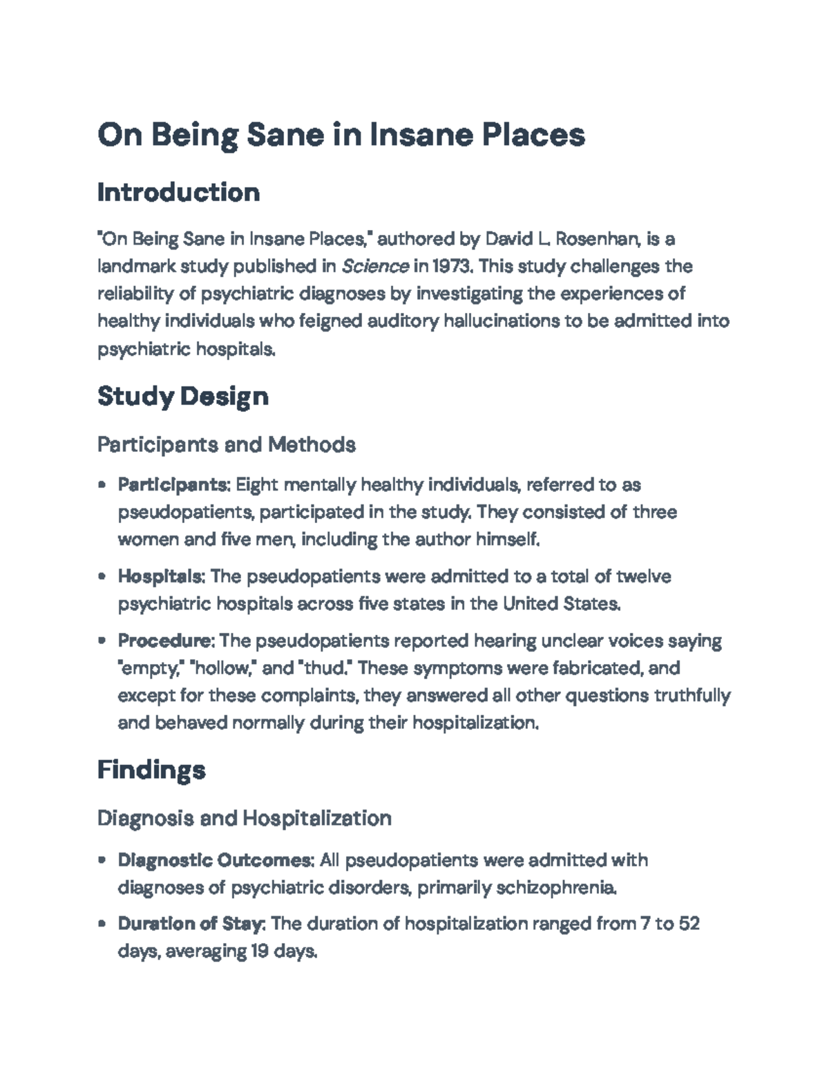 On Being Sane in Insane Places: Analyzing Psychiatric Diagnoses Errors ...