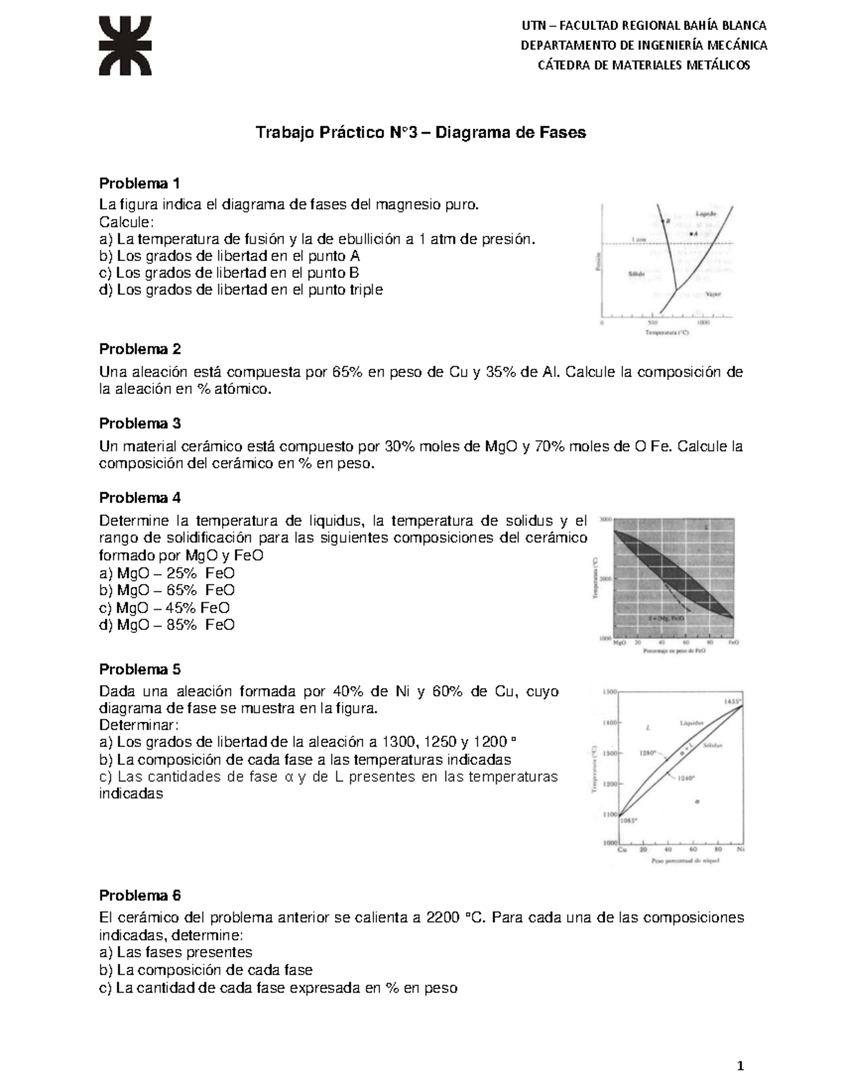 TP N3 - Diagrama de Fases en Materiales Metálicos y Cerámicos - Studocu