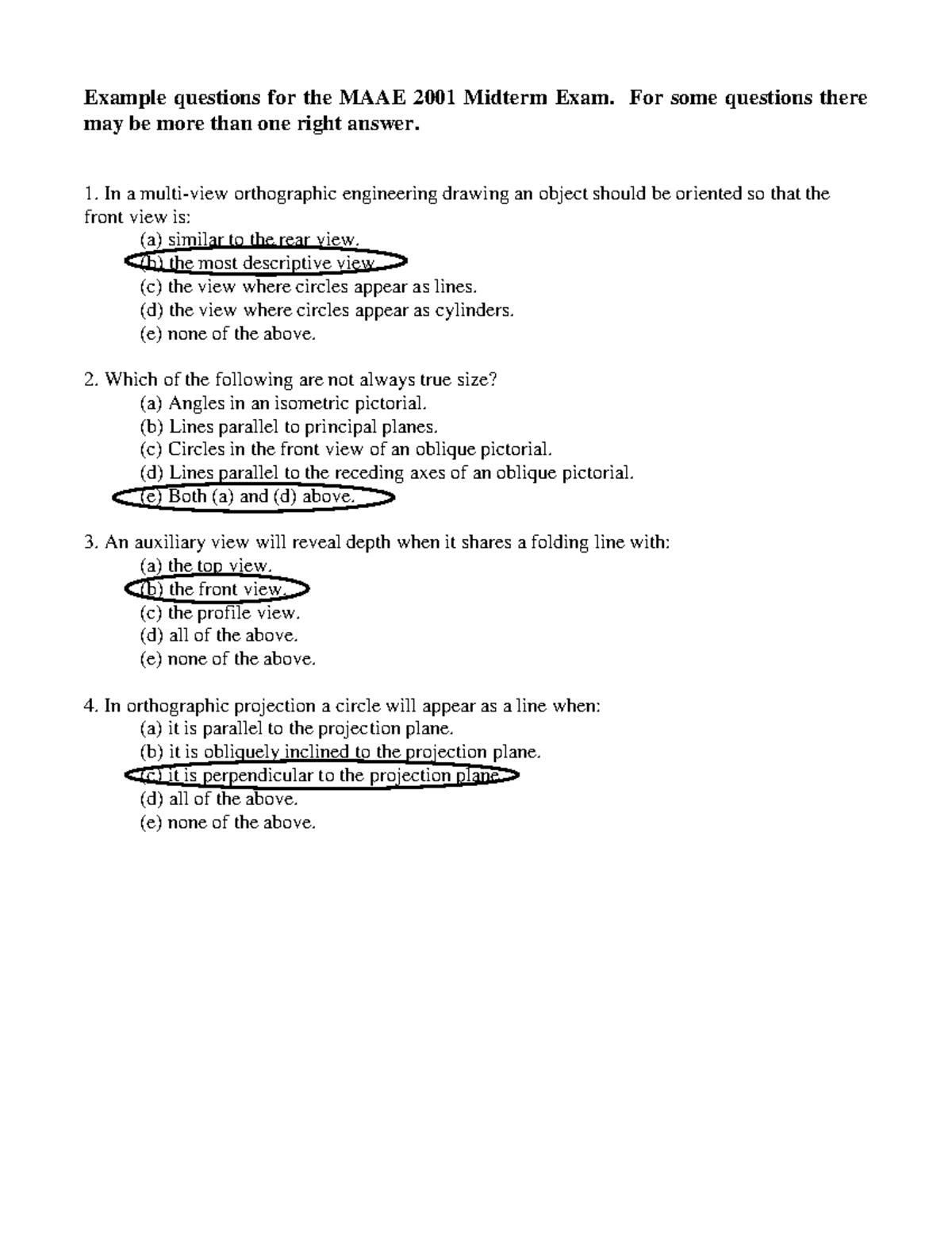 Midtem Exam Practice Solutions - Example questions for the MAAE 2001 ...