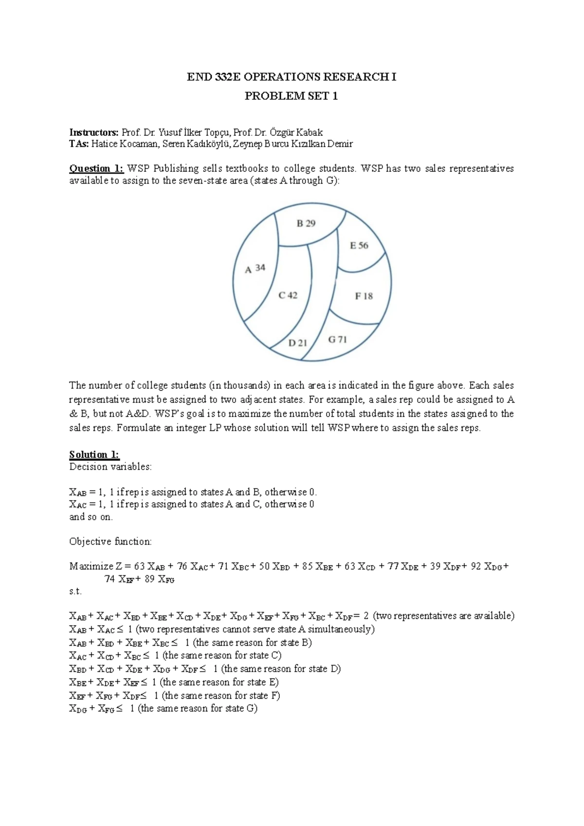 Operations Research Project: Objective Function & Constraints Analysis ...