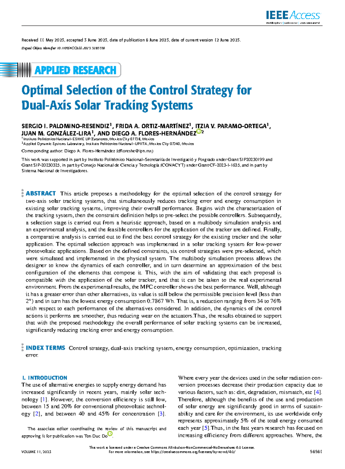 Optimal Control Strategy Selection for Dual-Axis Solar Tracking Systems ...