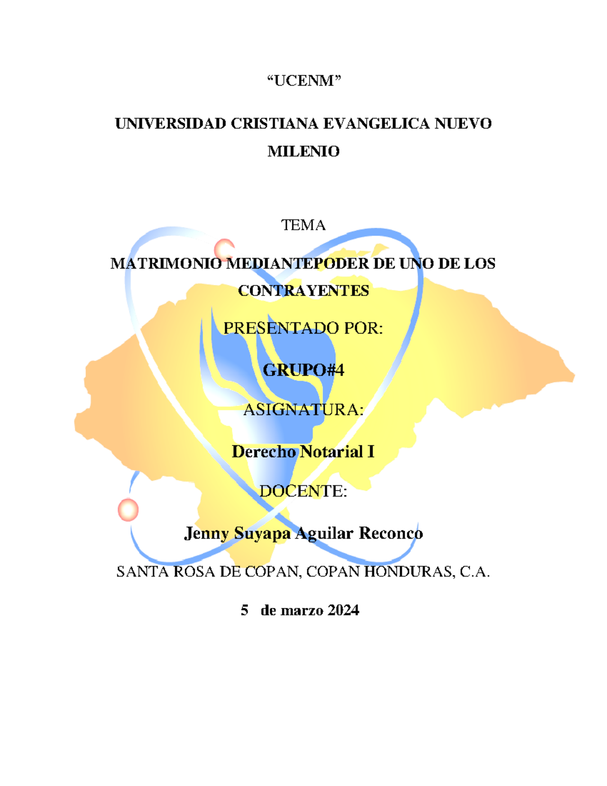 Proyecto Fase 4 Notarial: Matrimonio Mediante Poder de Contrayente ...