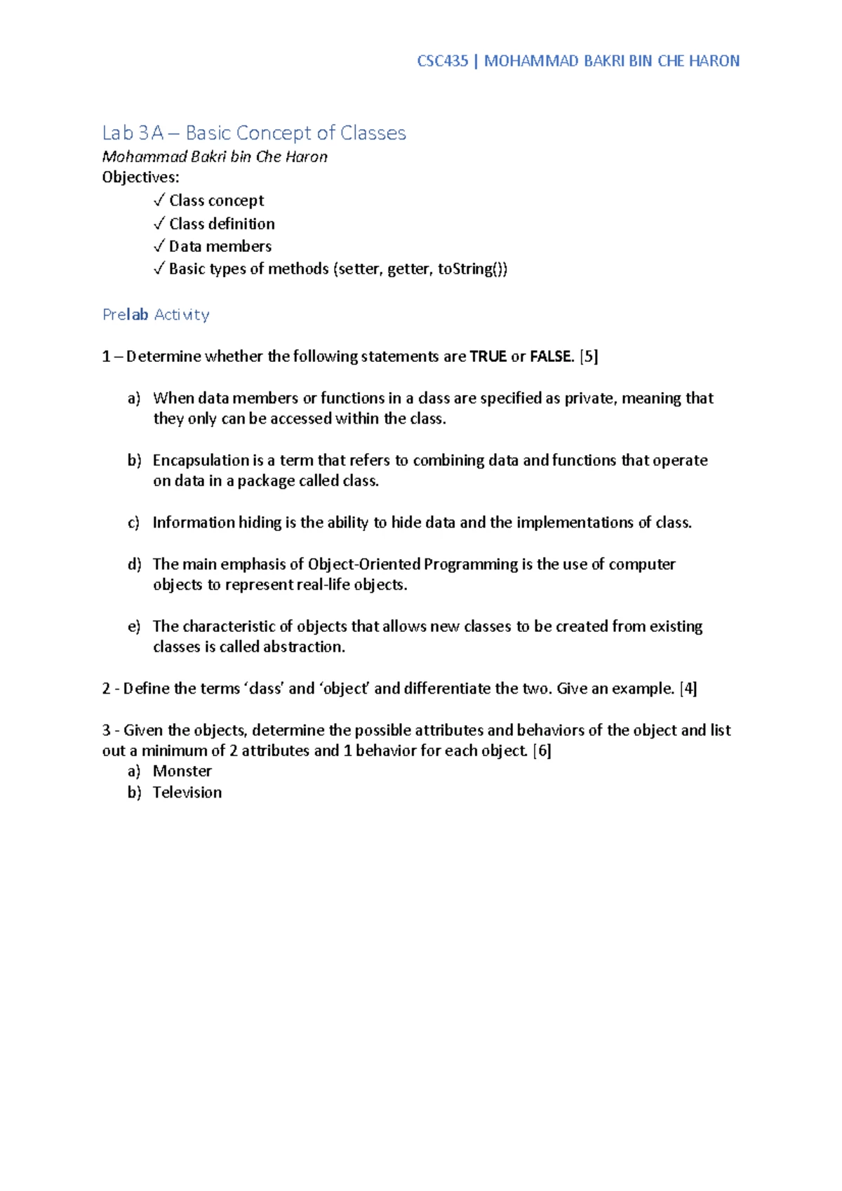 Program Correctness - Tutorial on Weakest Precondition Analysis - Studocu