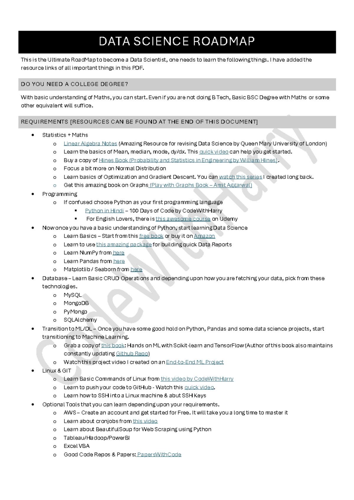 Data Science Roadmap: Essential Skills & Resources for Aspiring DS Pros ...