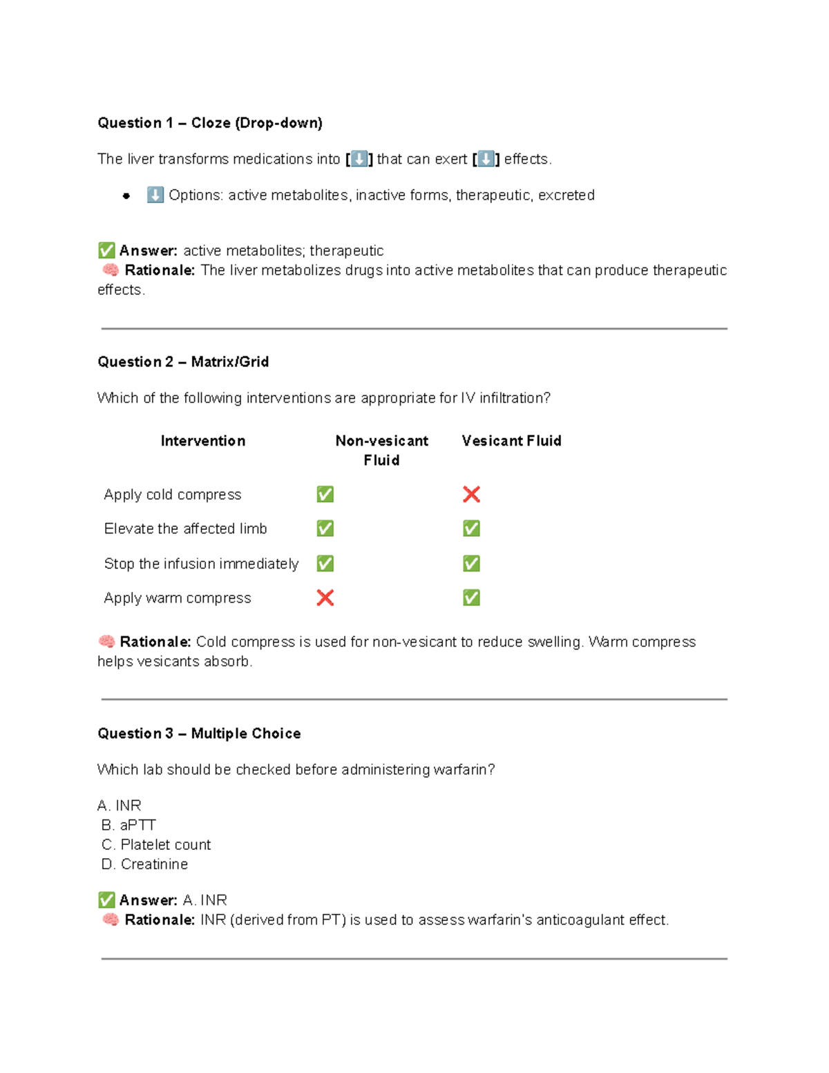 Pharm Study Guide: Key Concepts & Interventions for Nursing (PHARM 101 ...