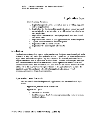 Data Communications and Networking 1 Prelim Finals 1 - Data ...