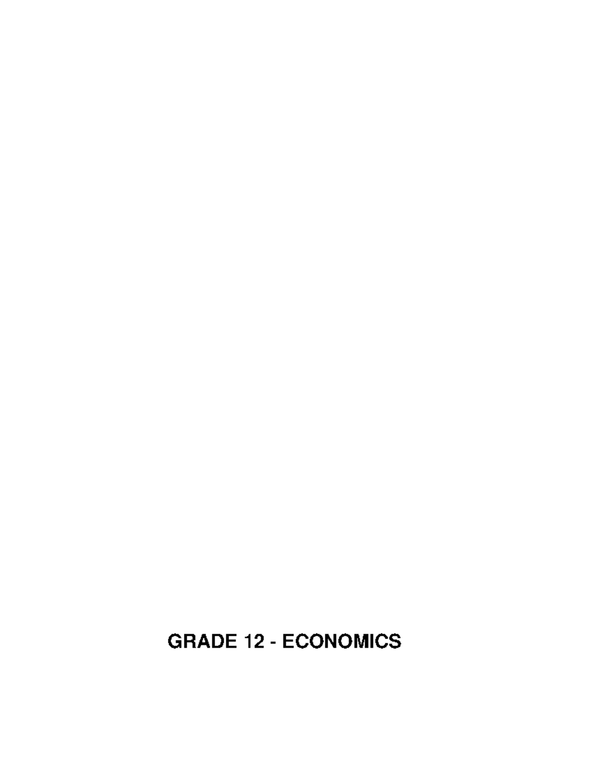 Grade 12 Economics: Comprehensive Notes on Inflation Types and Effects ...