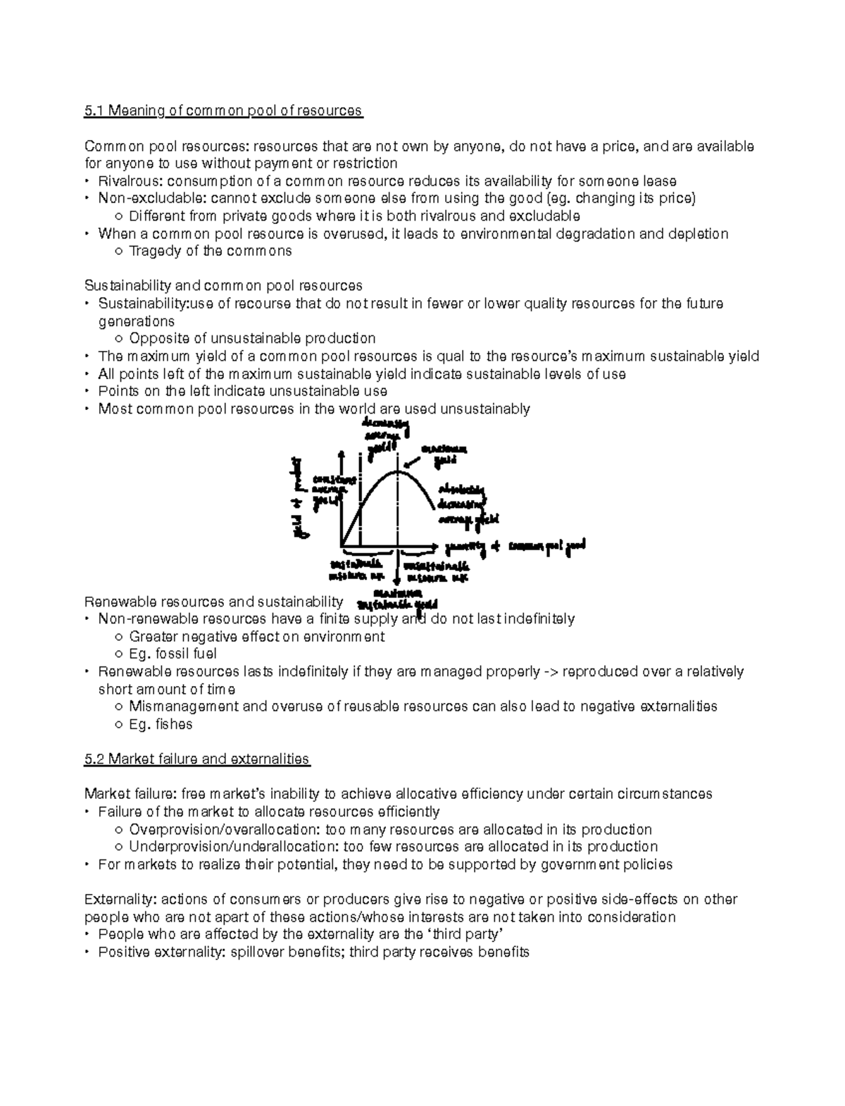 5.1 Common Pool Resources: Meaning, Sustainability, and Market Failure ...