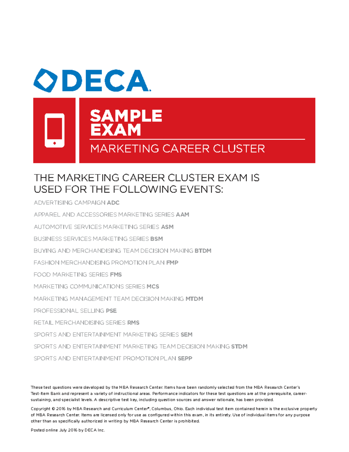 Marketing Cluster Exam 1121: Sample Questions and Key Insights - Studocu