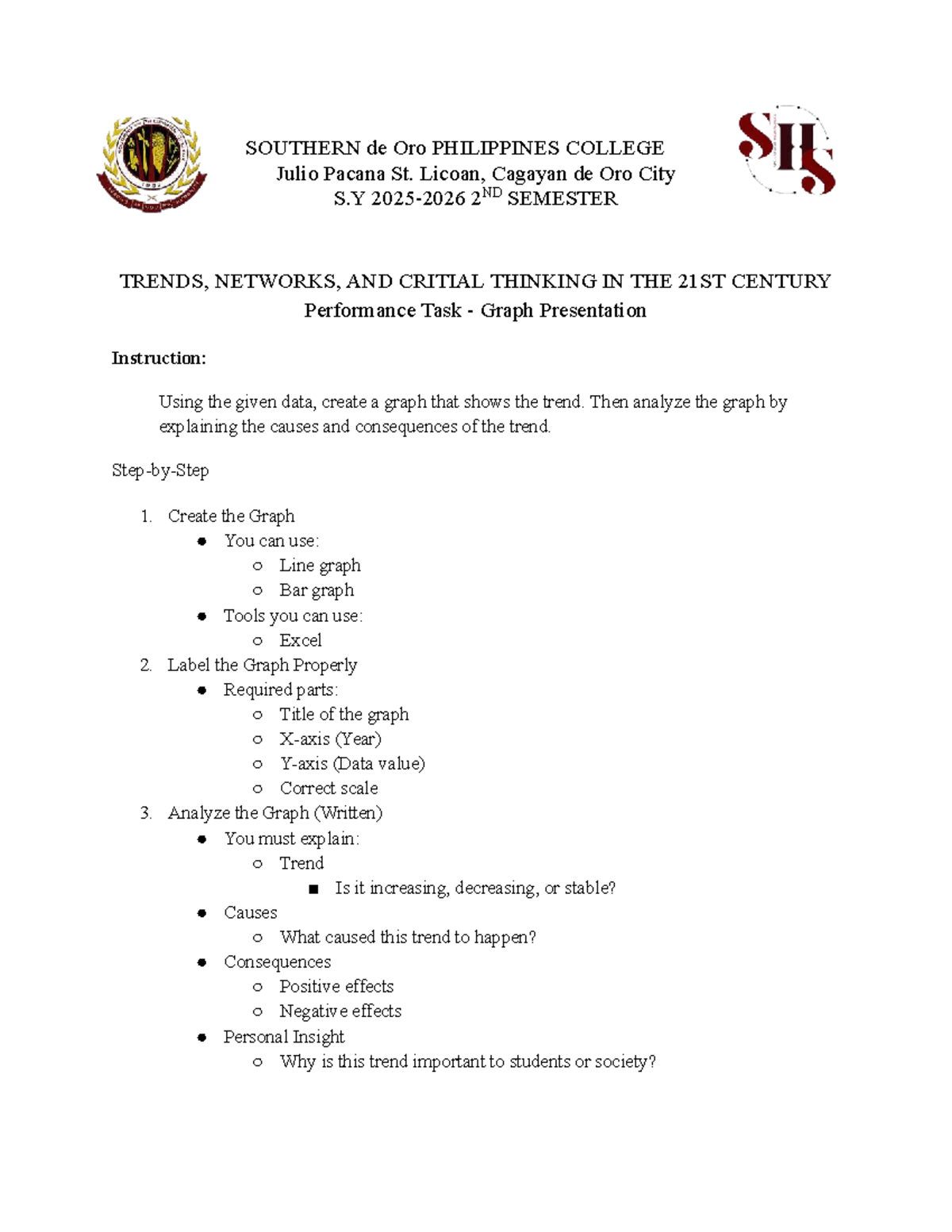 S.Y. 2ND SEMESTER Performance Task: Trends in Smartphone Usage - Studocu