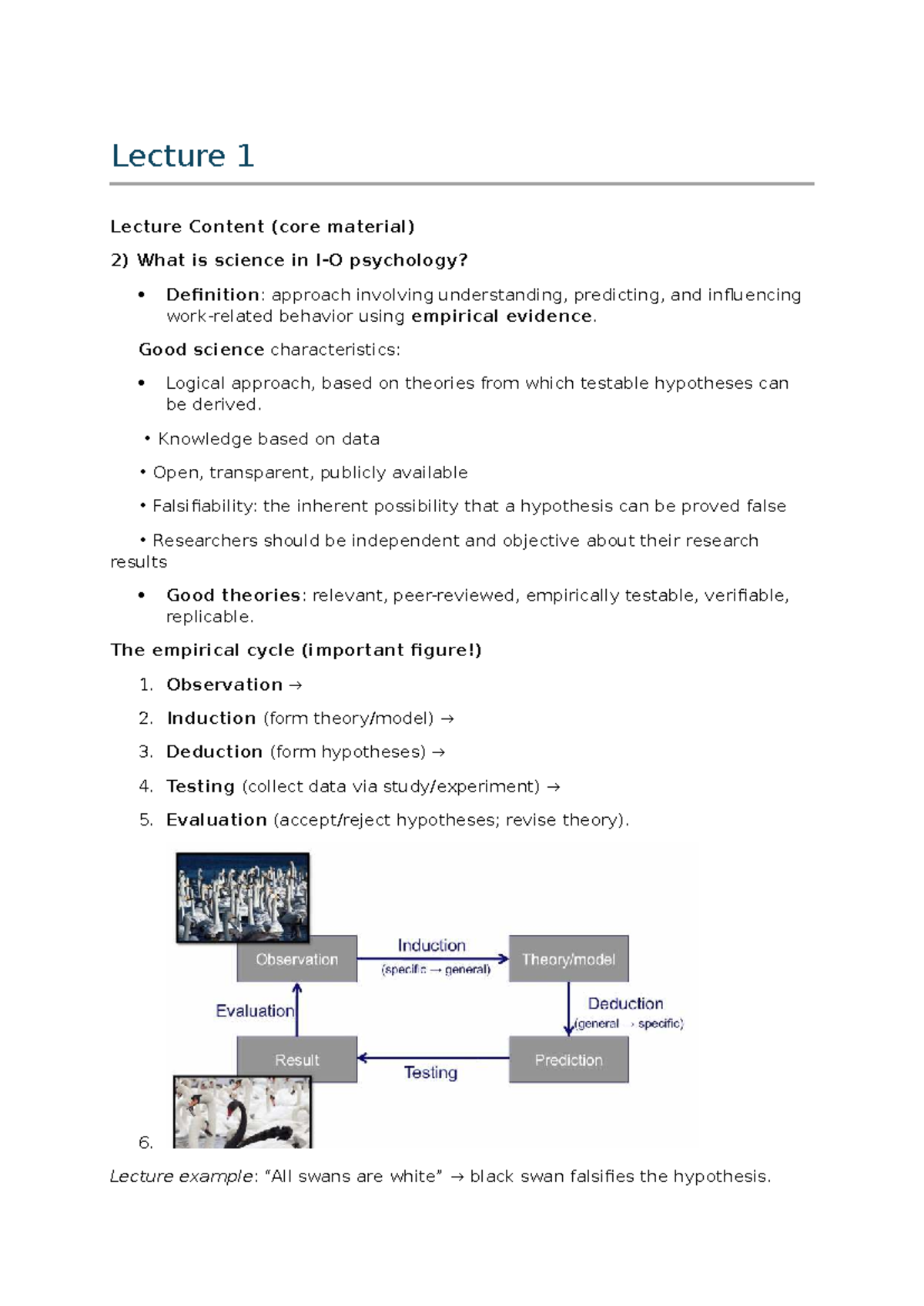 1JP00 - Work and Organizational Psychology: Lecture Summaries and Key ...