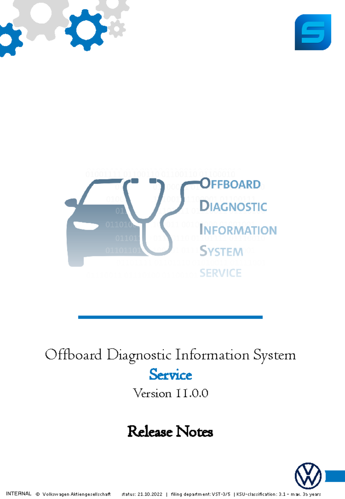 Offboard Diagnostic Information System Service v11.0.0 Release Notes ...