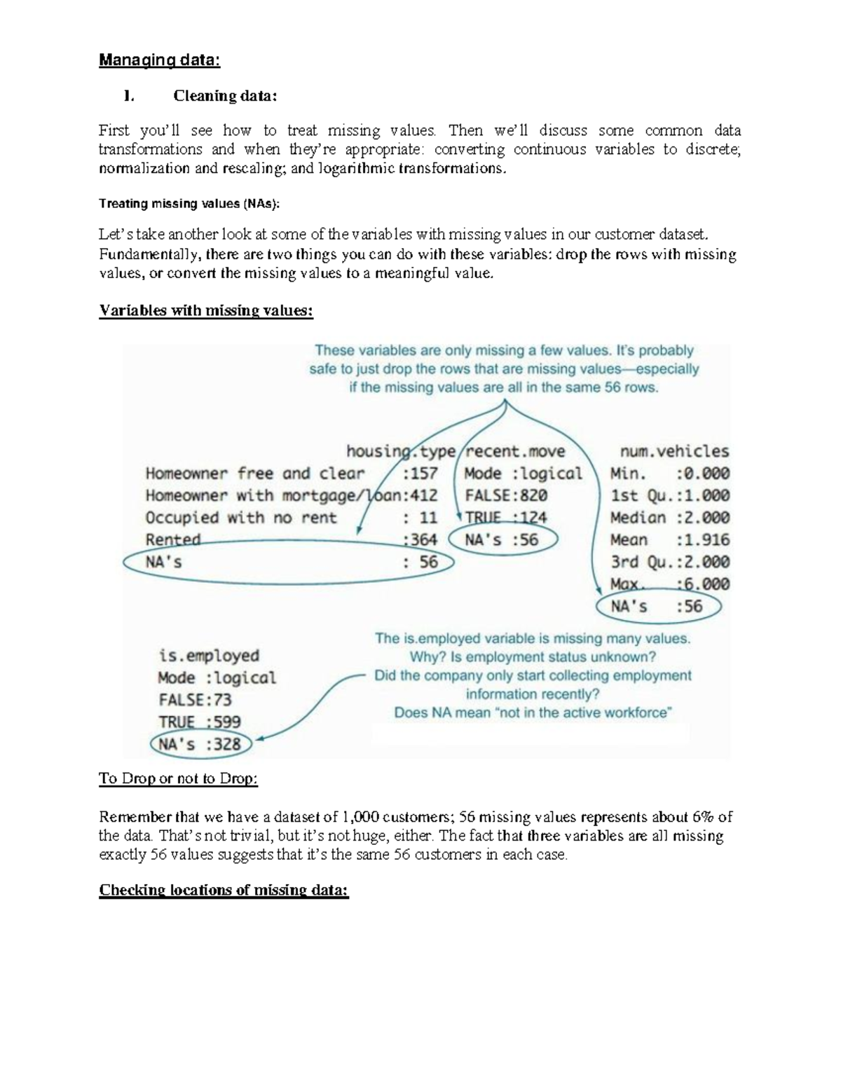 Data Science Notes: Managing and Transforming Data (Handout 4) - Studocu