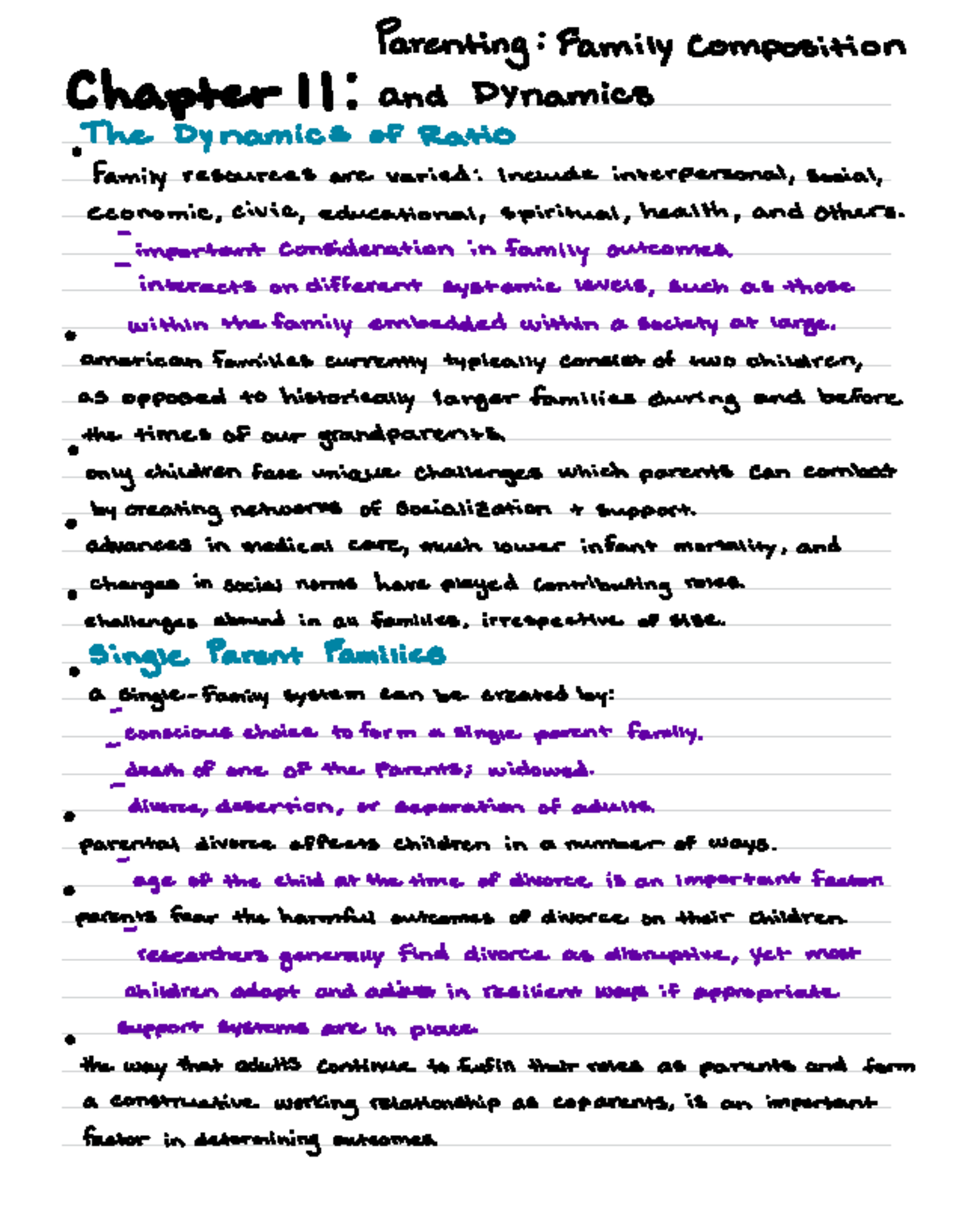 Chapter 11- Family Composition and Dynamics - Parenting:Family ...