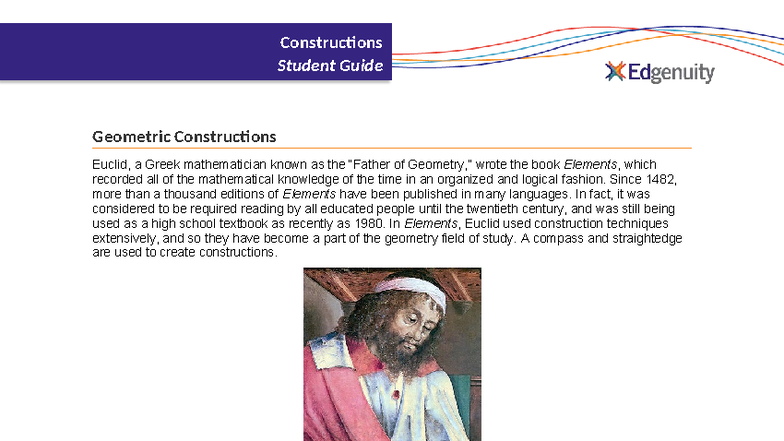 8101-01-07 Constructions - Student Guide on Geometric Techniques - Studocu