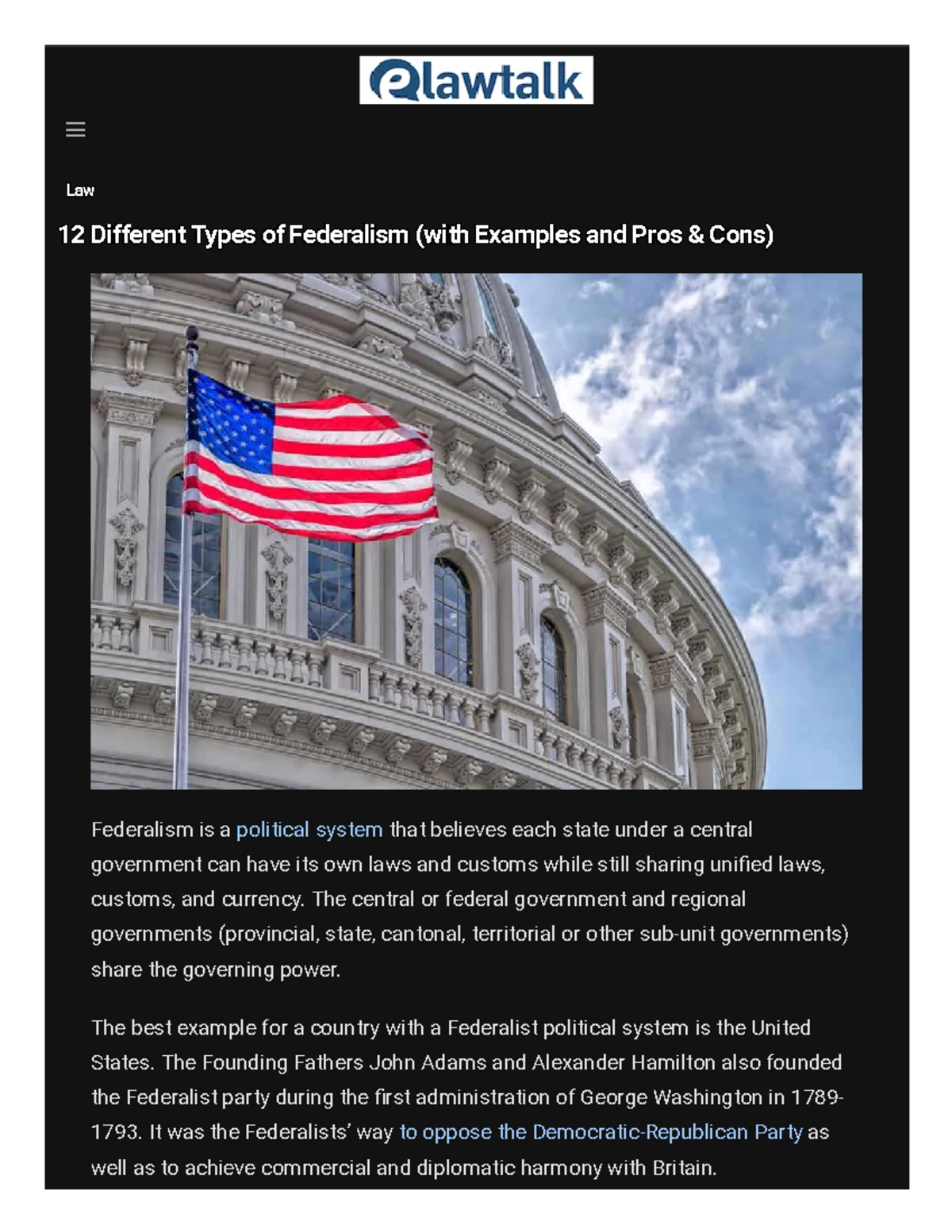 12 Types of Federalism: Pros, Cons, and Key Examples Explained - Studocu