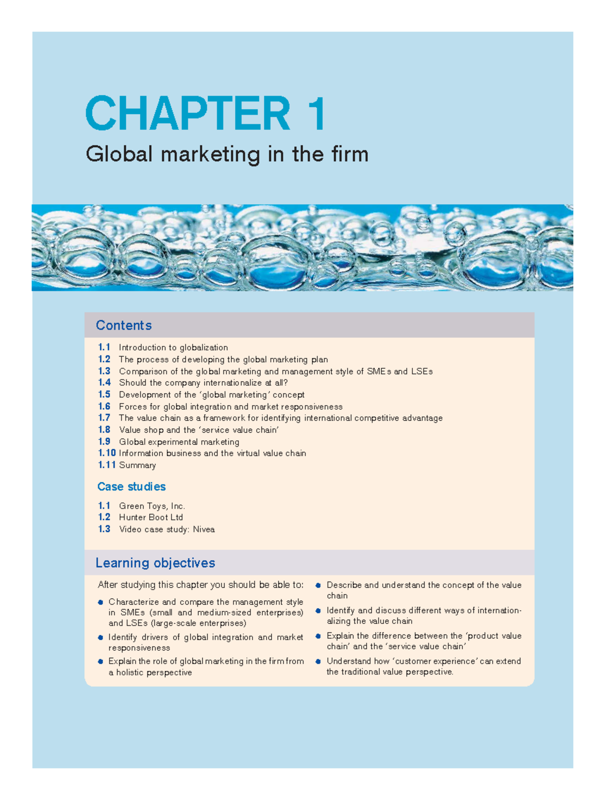 Chapter 1 - Global Marketing in the Firm: Strategies and Concepts - Studocu
