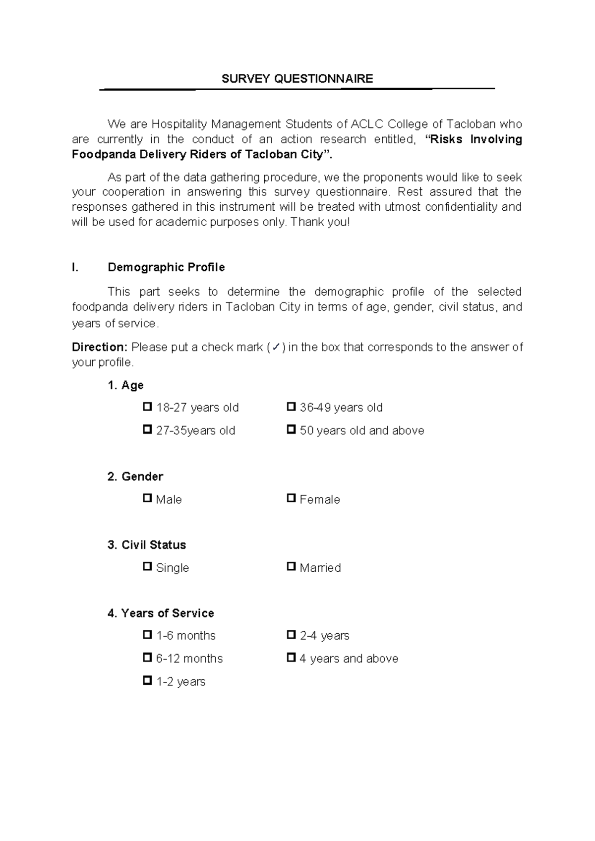 SOP AND Questionnaire - hasjfhusdygouadhgljdaGHVKldbhi - SURVEY ...