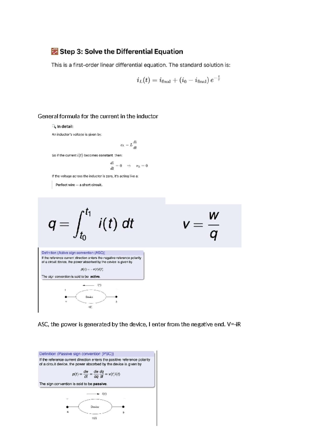 Foundations of Electrical Networks - Summary Notes (FoEN) - Studocu