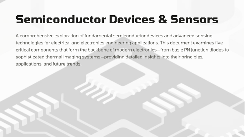 Semiconductor Devices and Sensors - Semiconductor Devices & Sensors A ...
