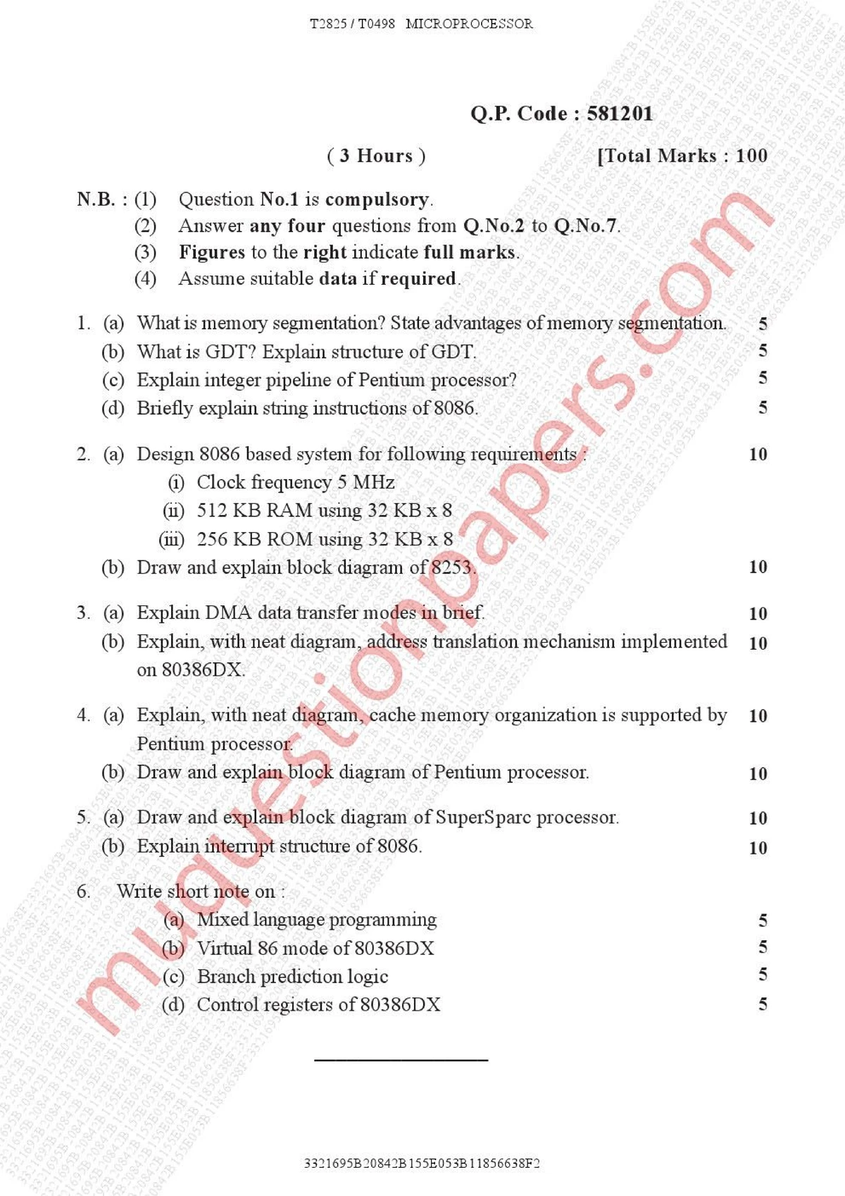 TE-COMPS SEM V Computer (CBUS) Final Exam QP Code: 14858 - Studocu