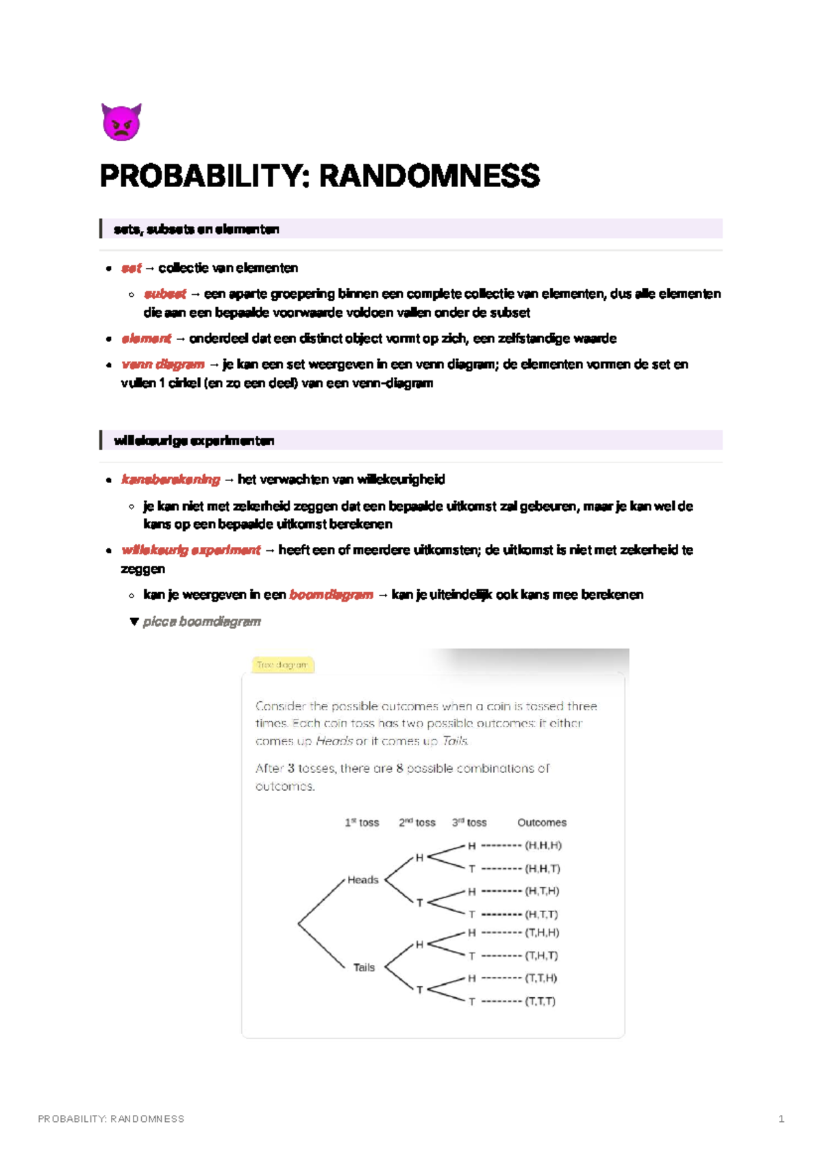 PROBABILITY: RANDOMNESS - Sets, Subsets, and Elements Explained ...