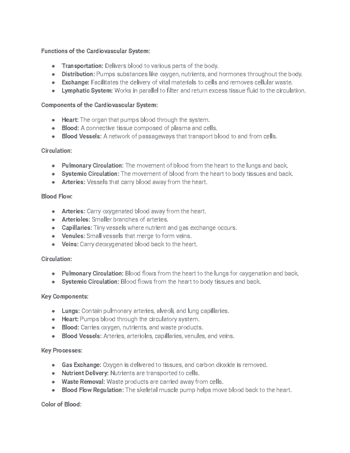 Comprehensive Overview of Blood Functions and Disorders - Functions of ...