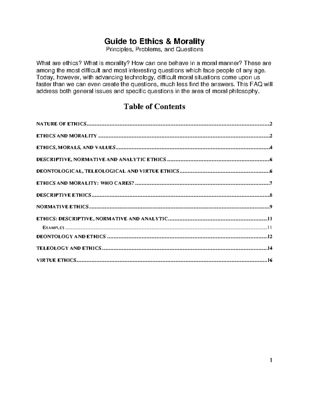 2.1 Guide to Ethics & Morality - Guide to Ethics & Morality Principles ...