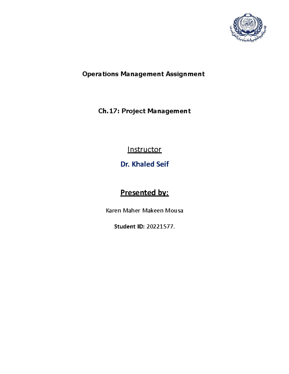 Project Management Concepts - MBA Lecture Notes - Studocu