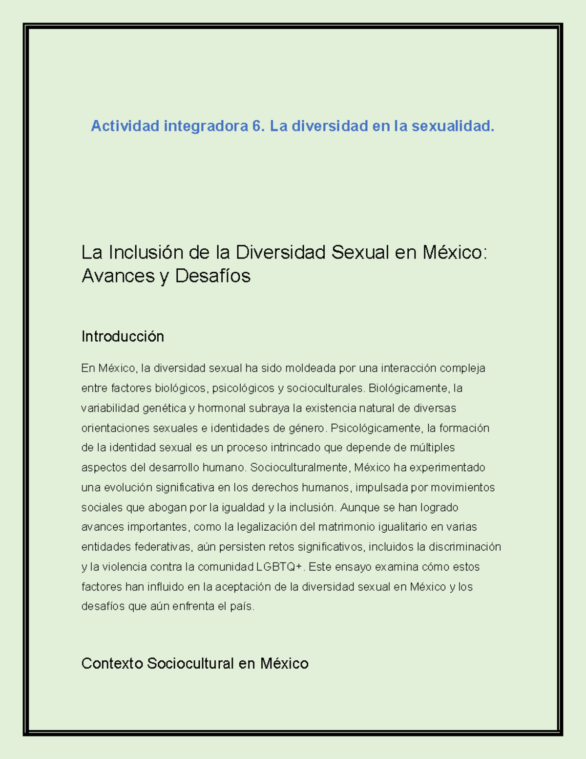 M16S3AI6 - Actividad Integradora 6: La Diversidad Sexual en México ...