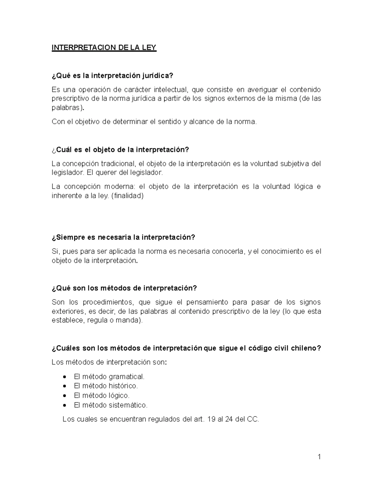 Teoría de la ley - apuntes - Teoría de la ley DEFINICION EN EL CODIGO ...