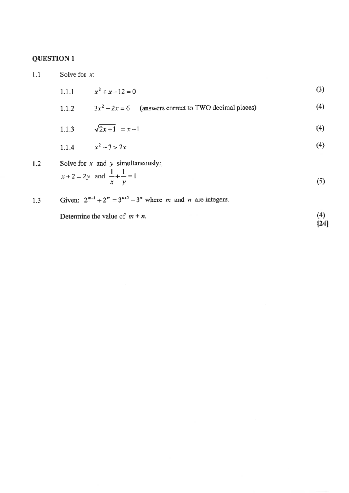 Maths Test 1 - Solutions and Explanations for Key Concepts - Studocu