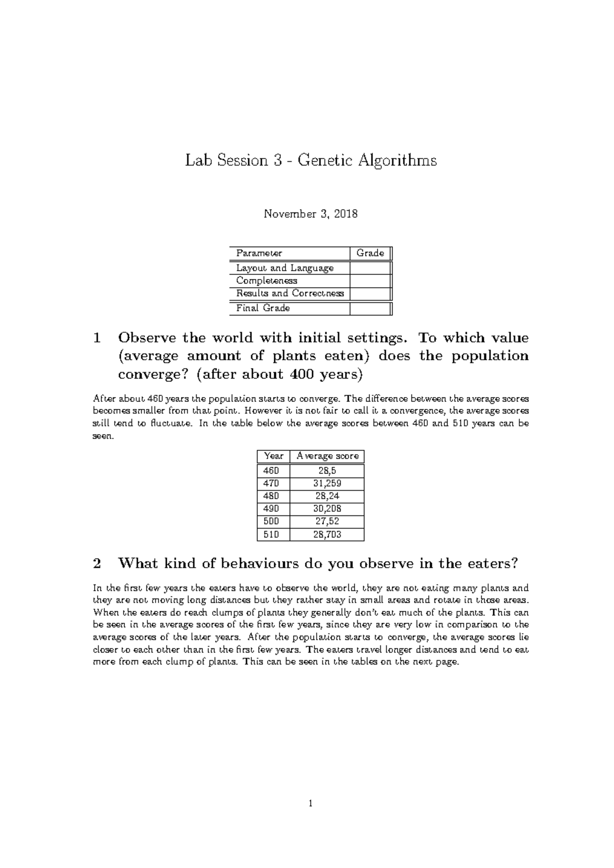 Lab Session 3: Exploration of Genetic Algorithms and Mutation Effects ...