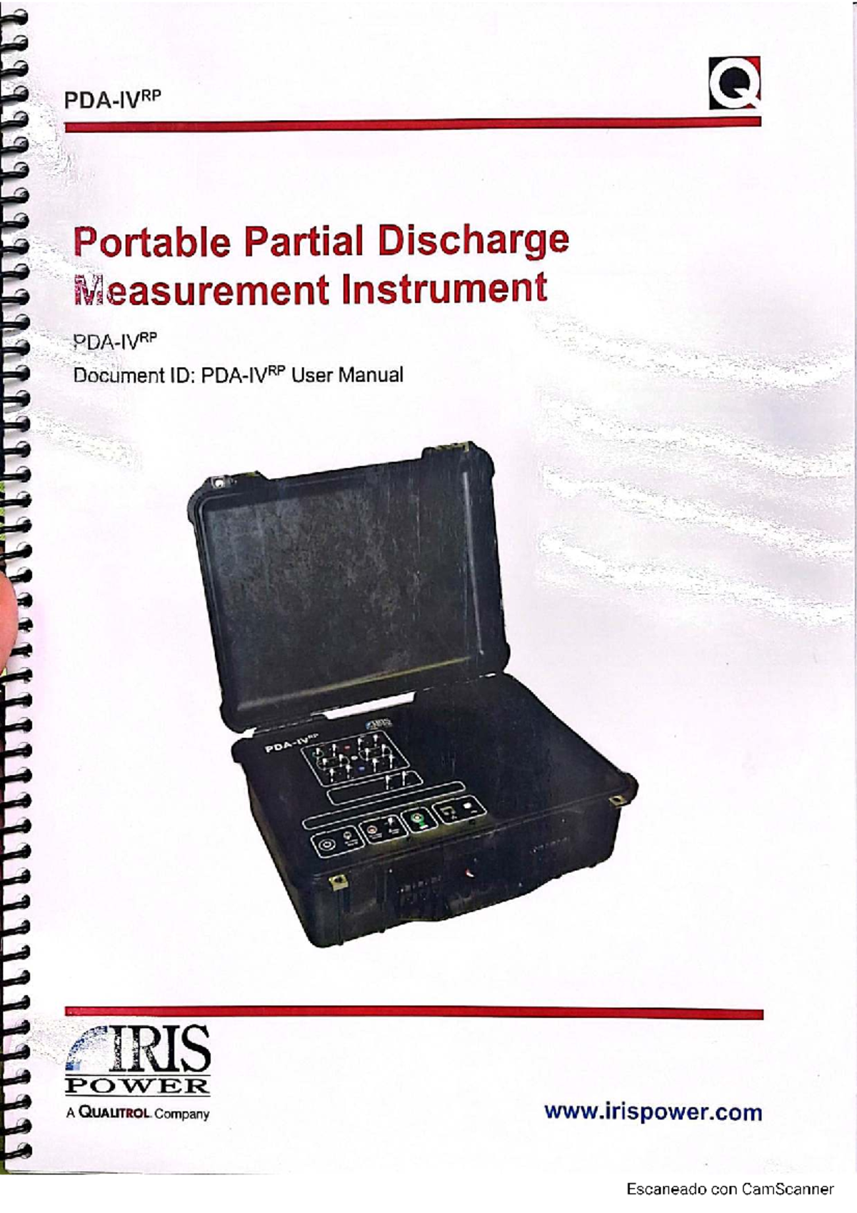 User Manual for Portable Partial Discharge Measurement Instrument ...