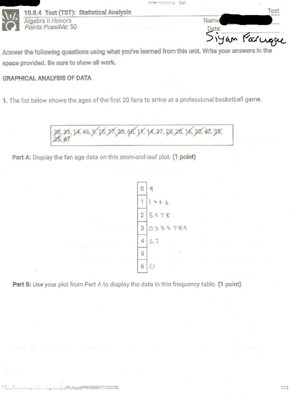 Algebra II Honors 10.7 Practice: Statistical Truth or Fiction Retake ...