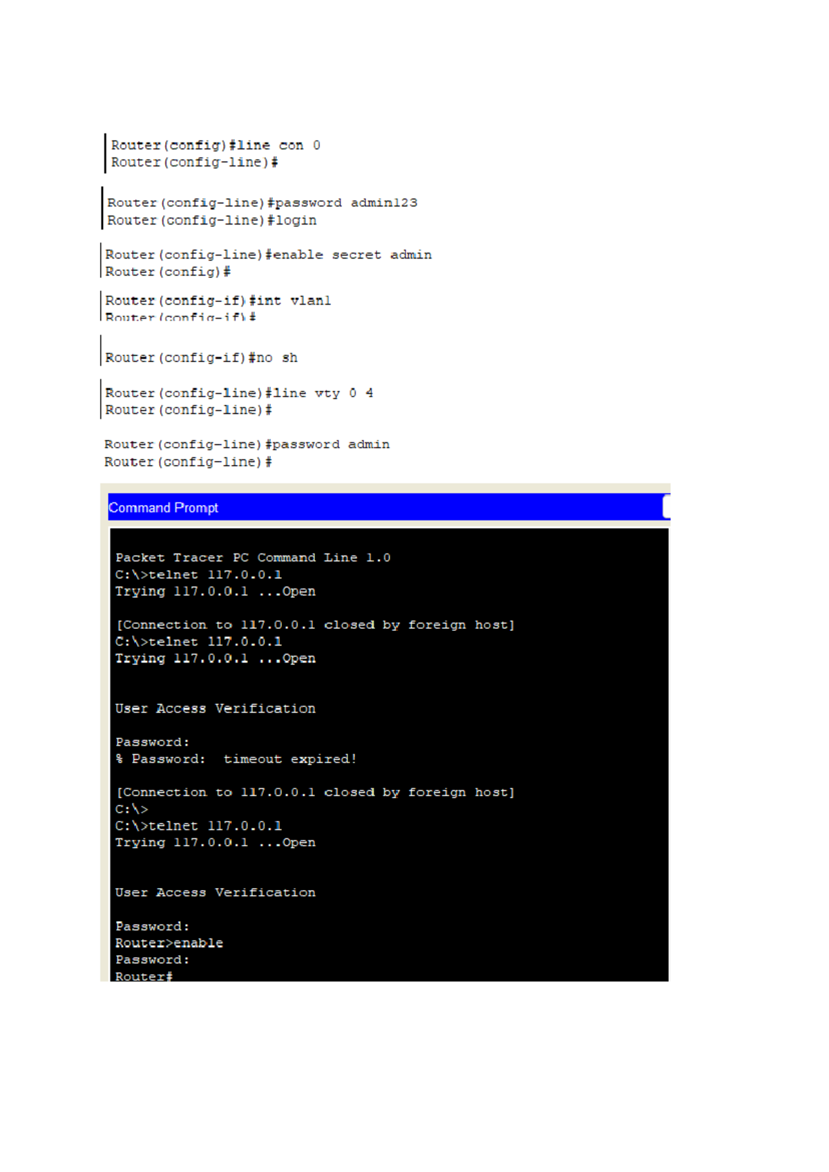 Router Configuration Demo - Understanding Practical (CS101) - Studocu