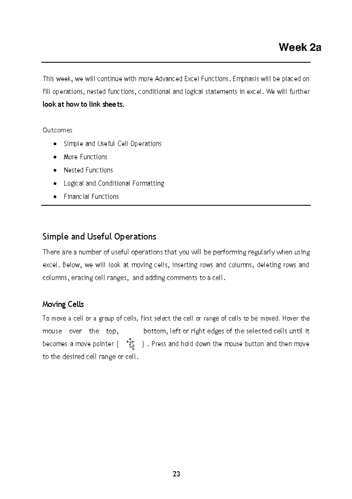 Excel Prac 2a: Advanced Functions & Operations in Excel - Studocu
