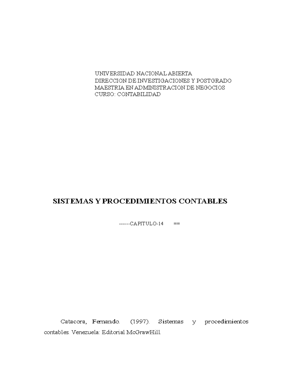 El Control Interno en Operaciones Contables - Contabilidad 14 - Studocu