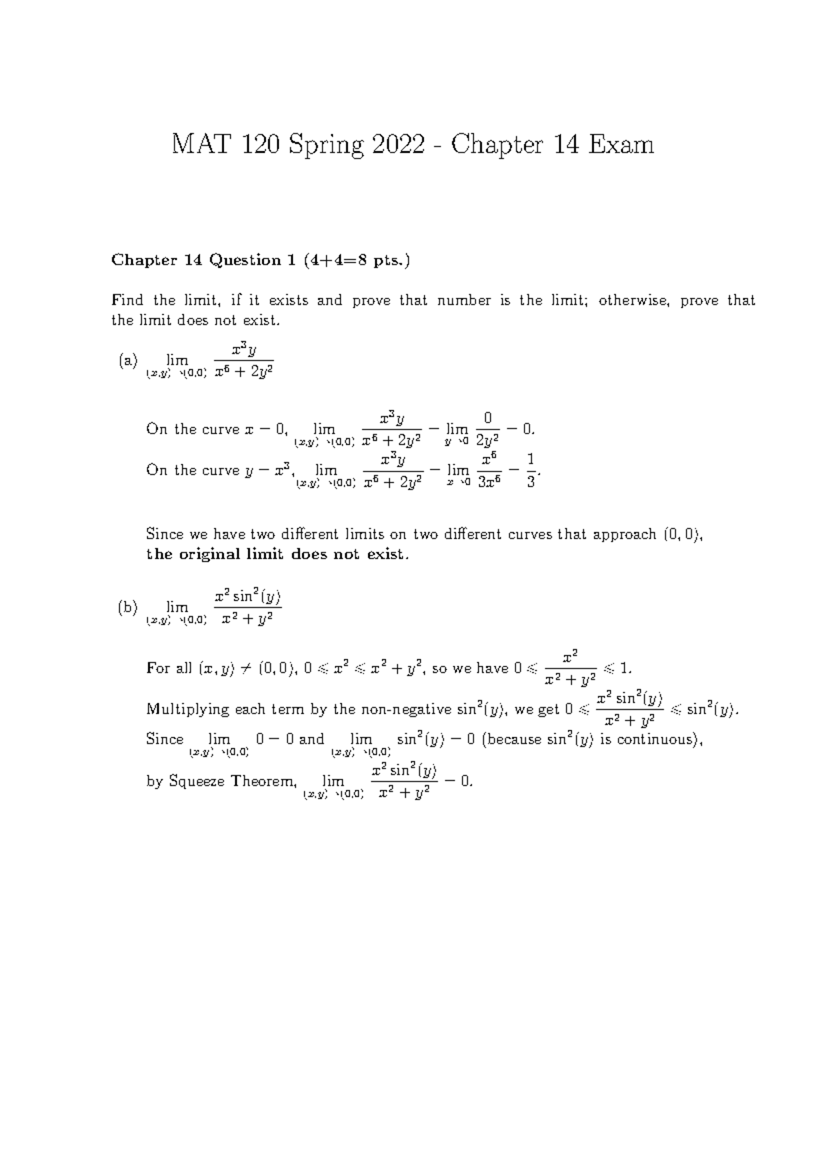 MAT 120 Spring 2022 Chapter 14 Exam Review and Solutions - Studocu