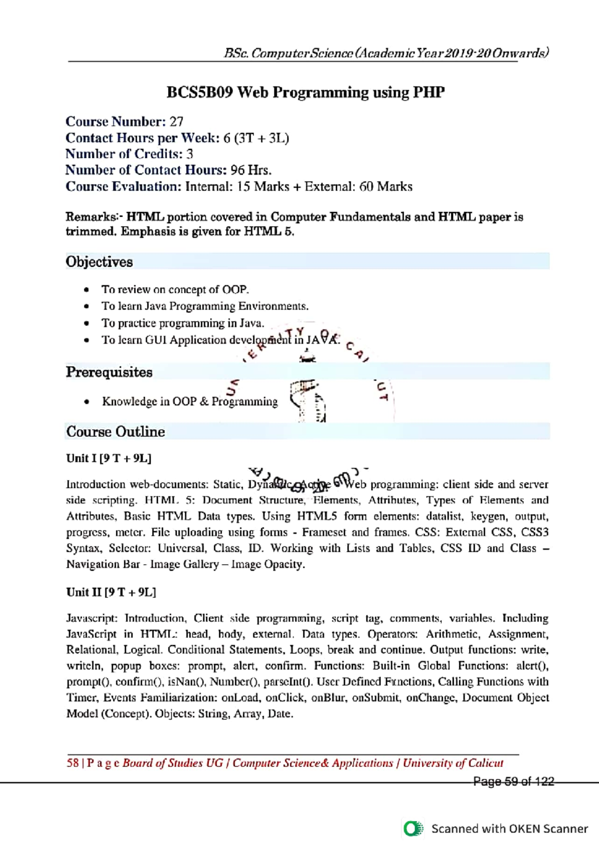 BCS5B09 Web Programming with PHP: Comprehensive Course Guide - Studocu