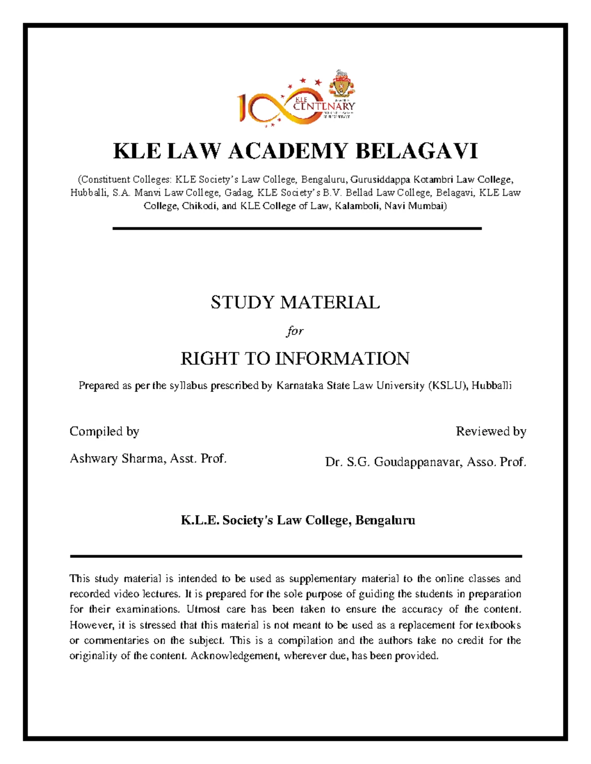 RTI Question Paper - Fourth Sem LL.B. Exam, March 2022 (Opt II) - Studocu